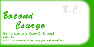 botond csurgo business card